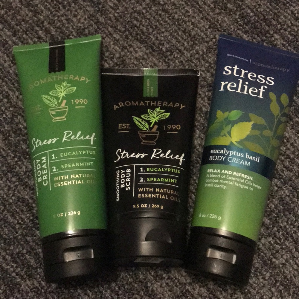Brand new bath and body works stress relief bundle